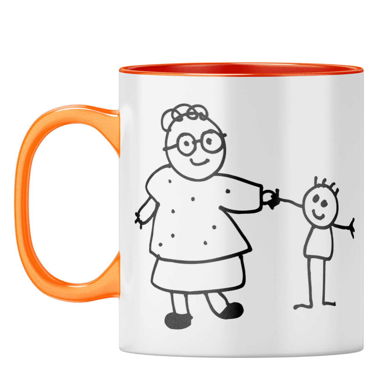 Best Gift for Mother Coffee Mug Orange