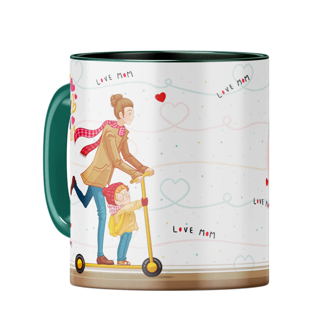 Best Mom Ever Mug Coffee Mug Dark Green