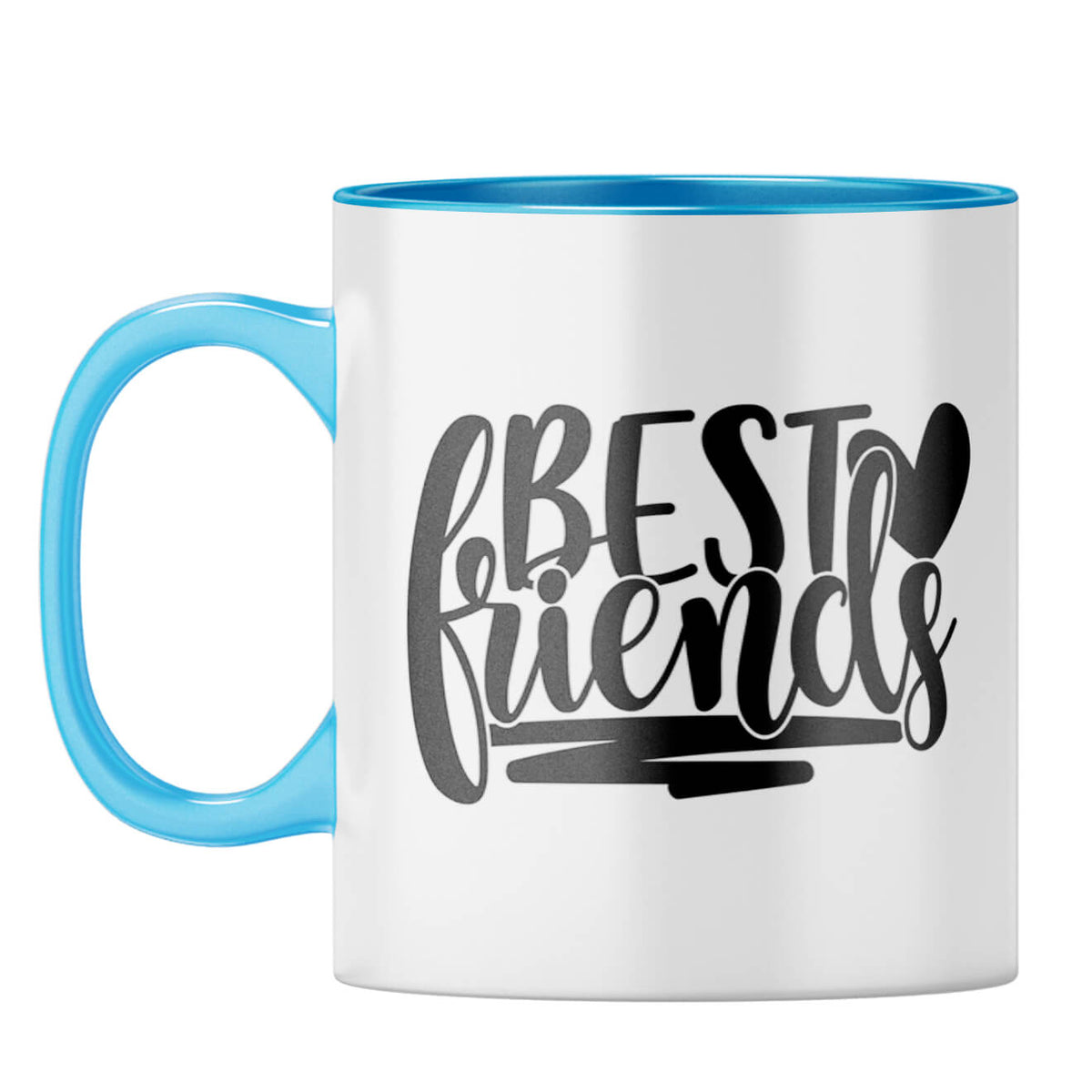 Best of Friends Coffee Mug Light Blue