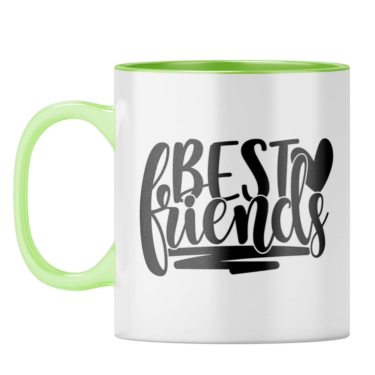 Best of Friends Coffee Mug Light Green