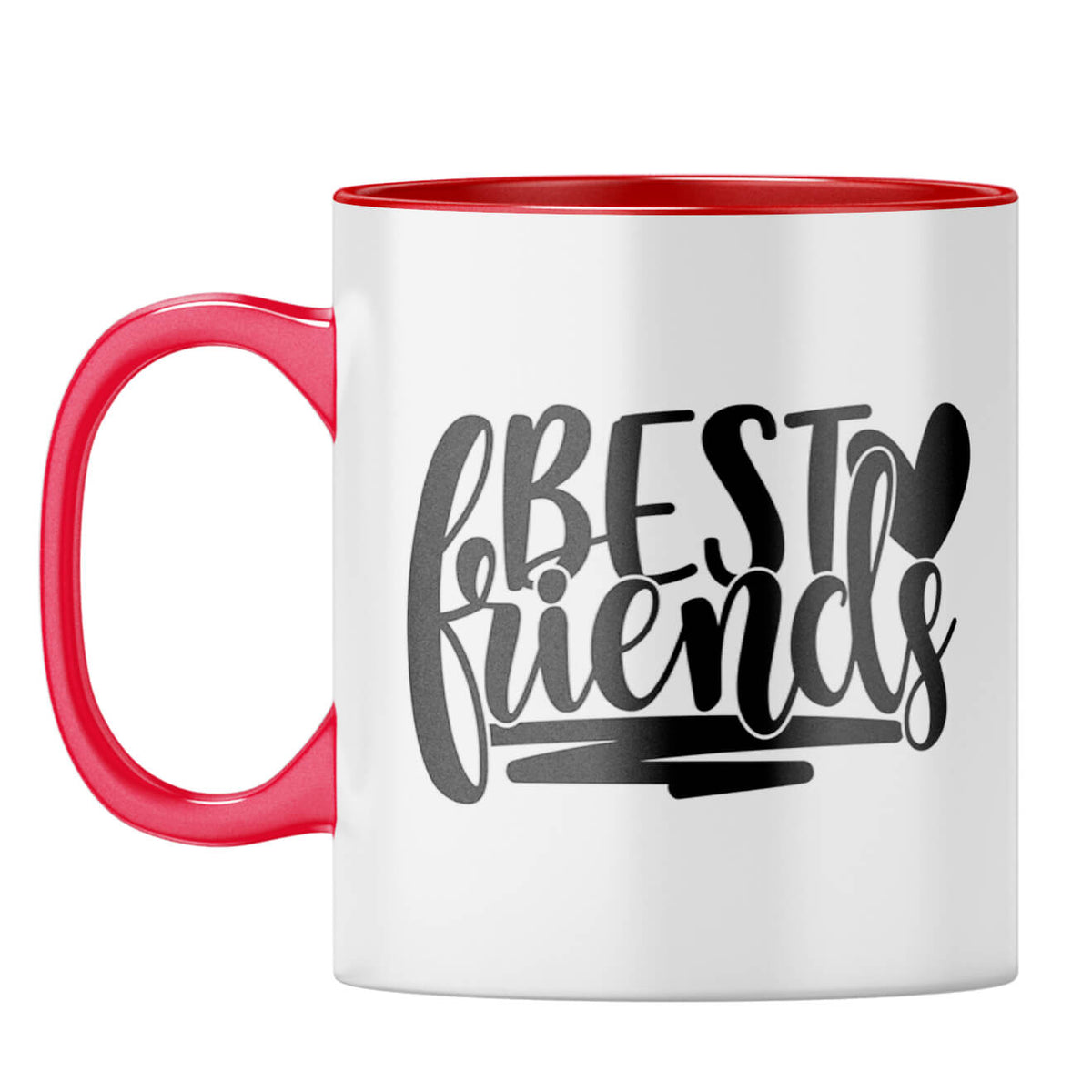 Best of Friends Coffee Mug Red