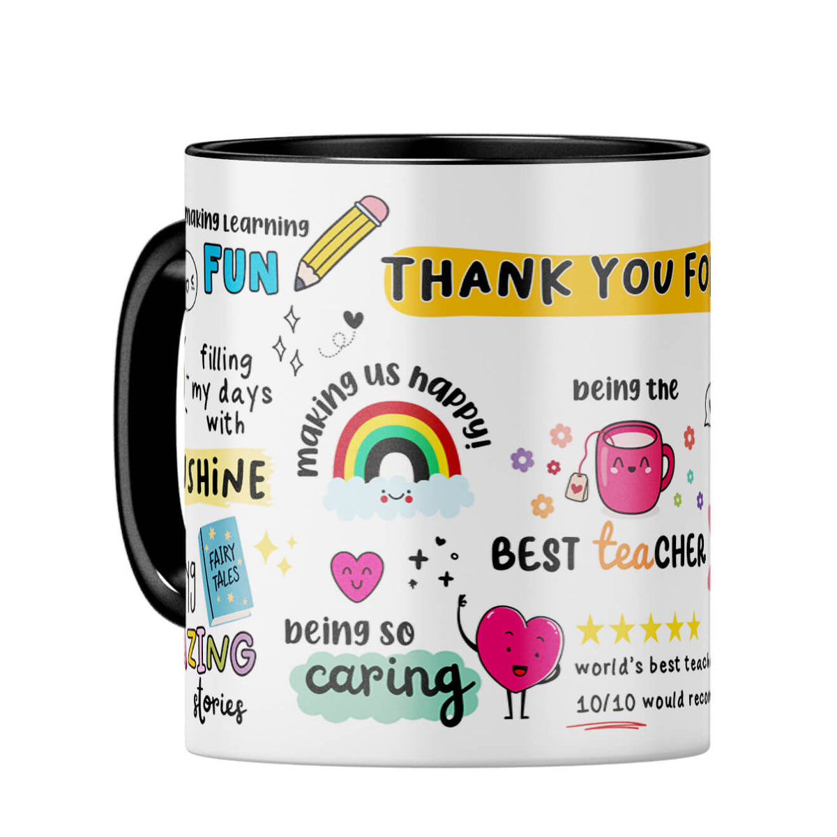 Best Teacher Coffee Mug Black