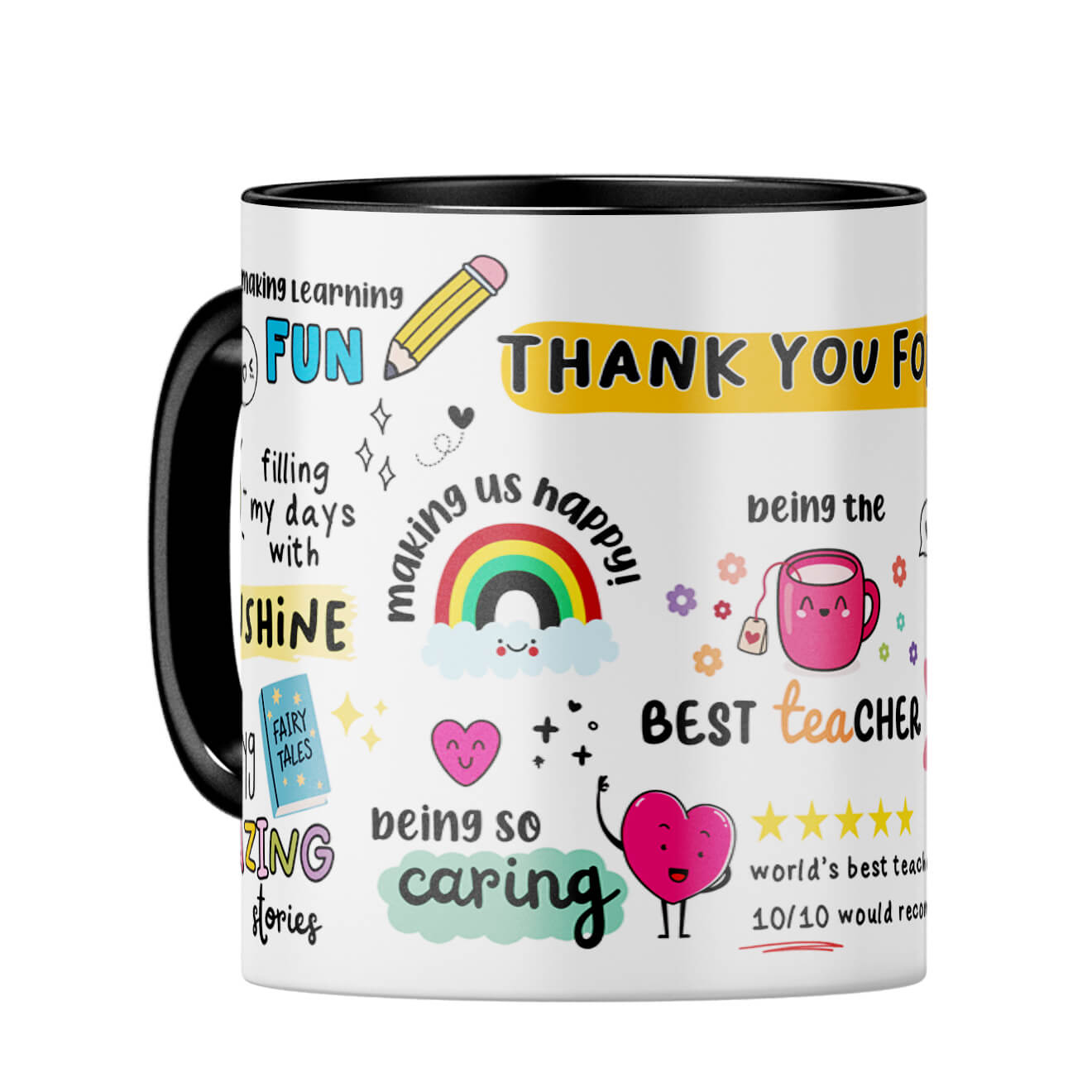 Best Teacher Coffee Mug Black