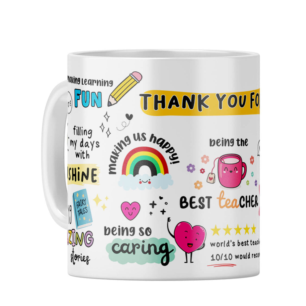 Best Teacher Coffee Mug White