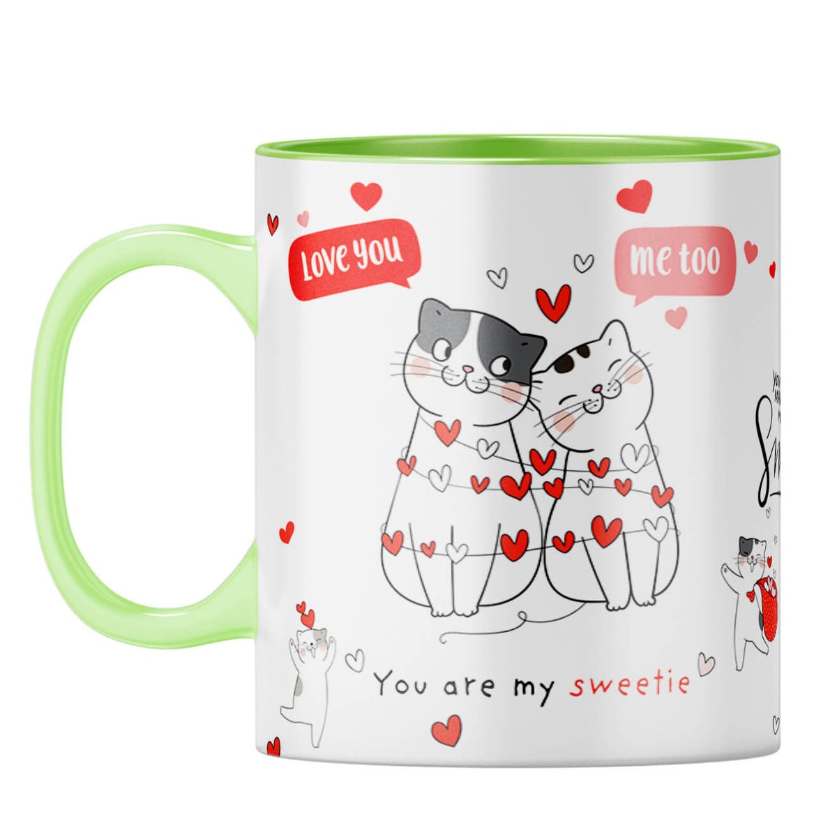 Best Valentines Day Gift Coffee Mug Light Green