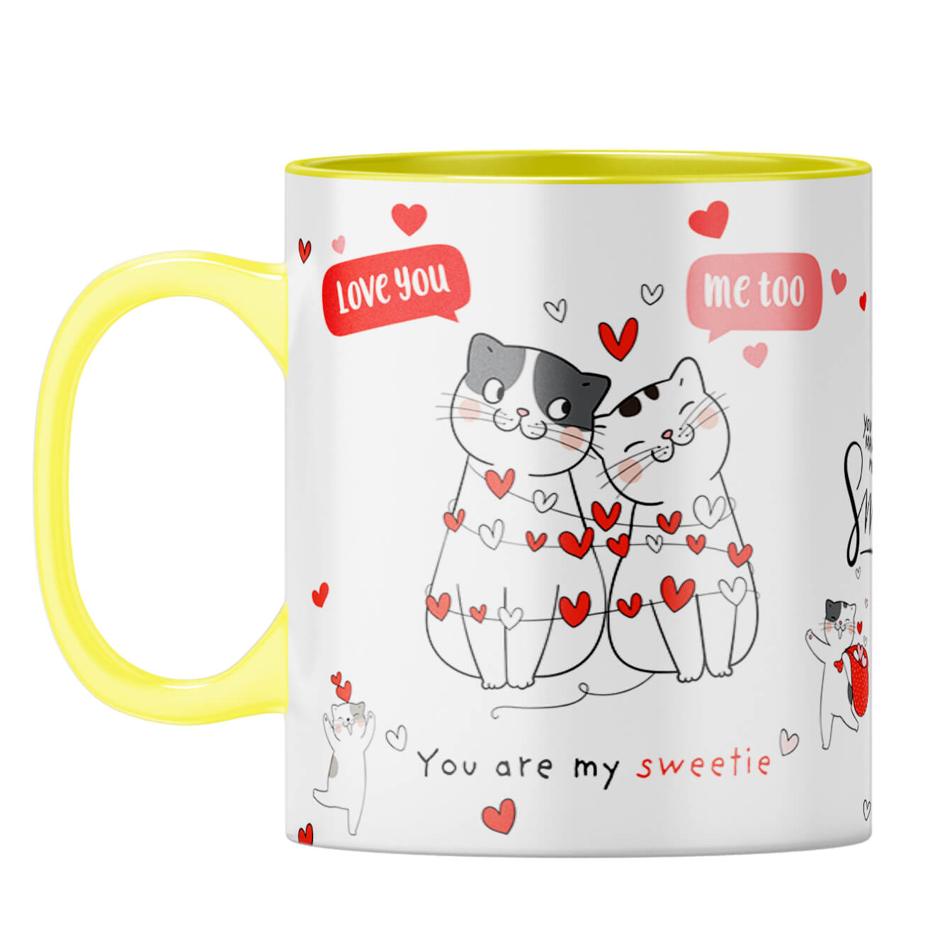 Best Valentines Day Gift Coffee Mug Yellow