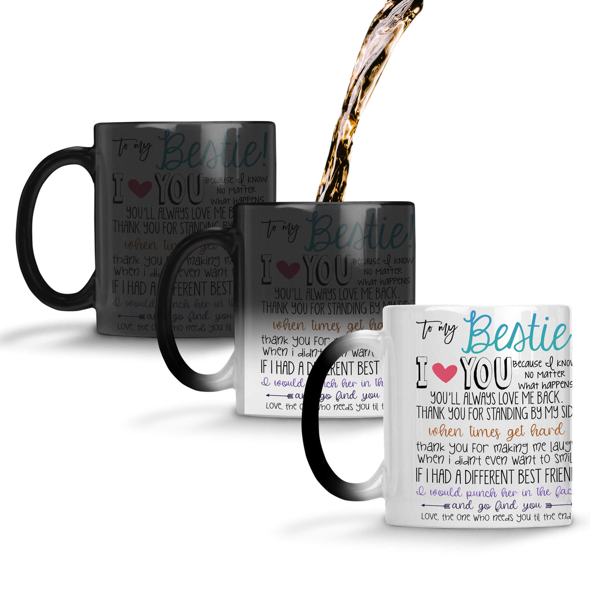 Bestie I Love You Coffee Mug Magic