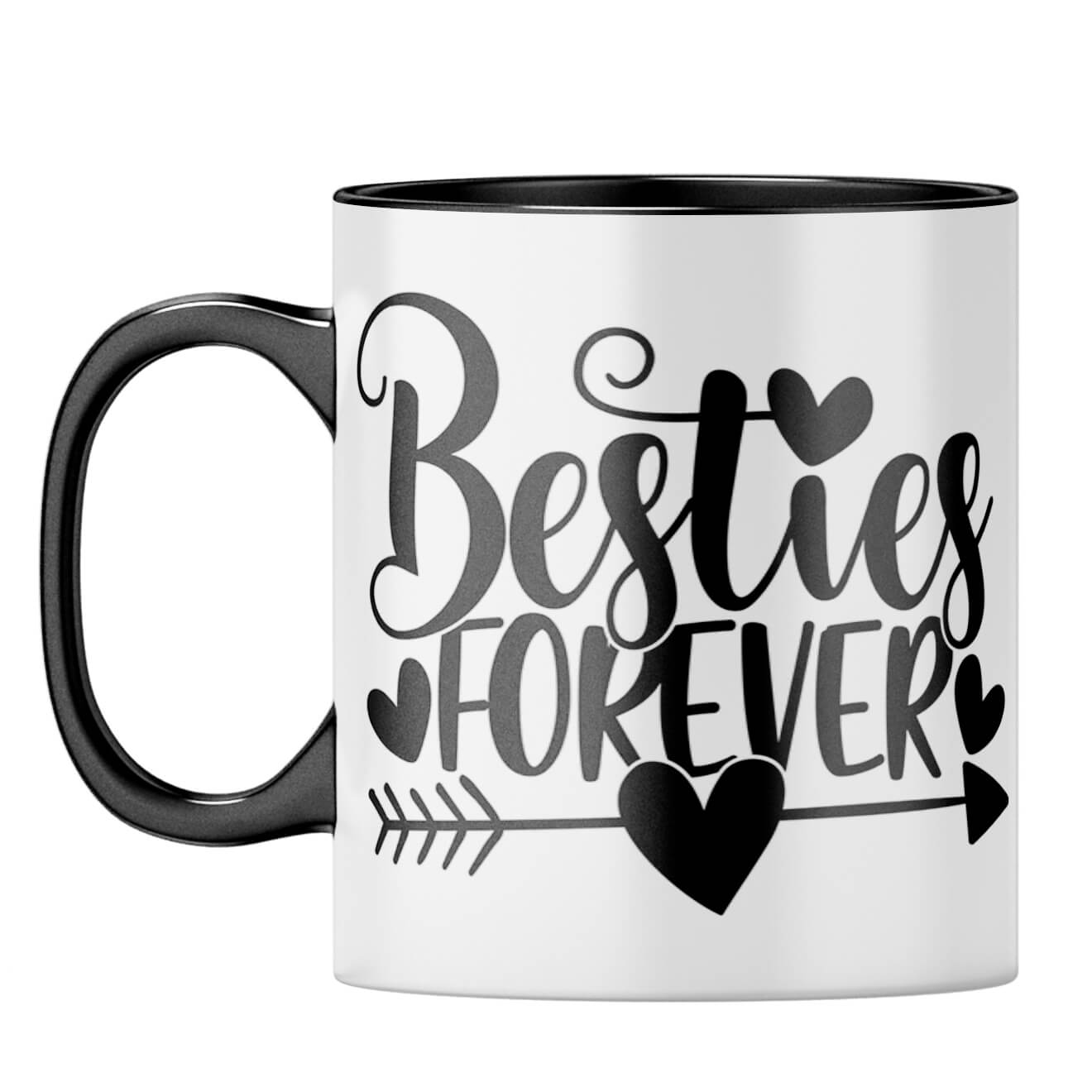 Besties Forever Coffee Mug Black