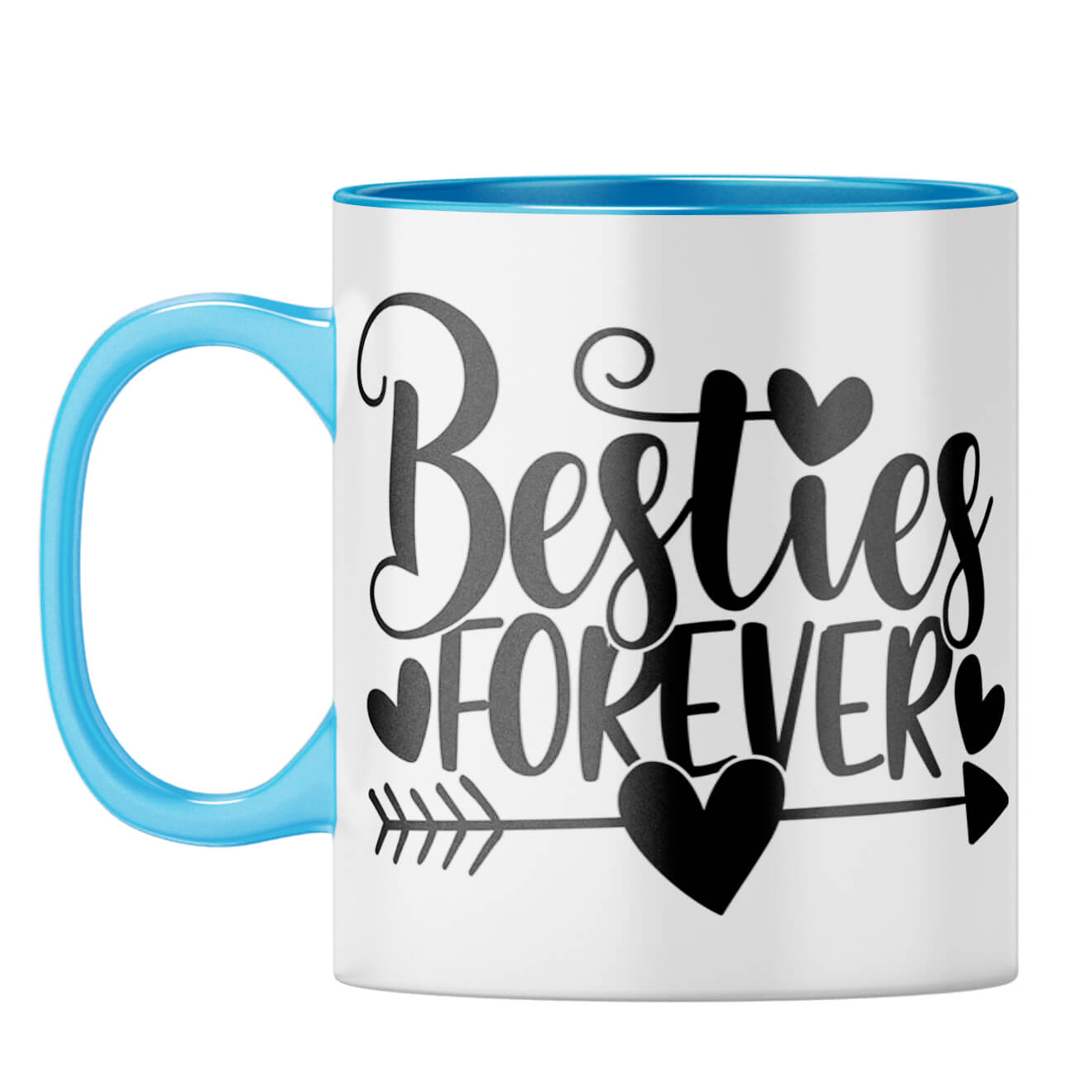 Besties Forever Coffee Mug Light Blue