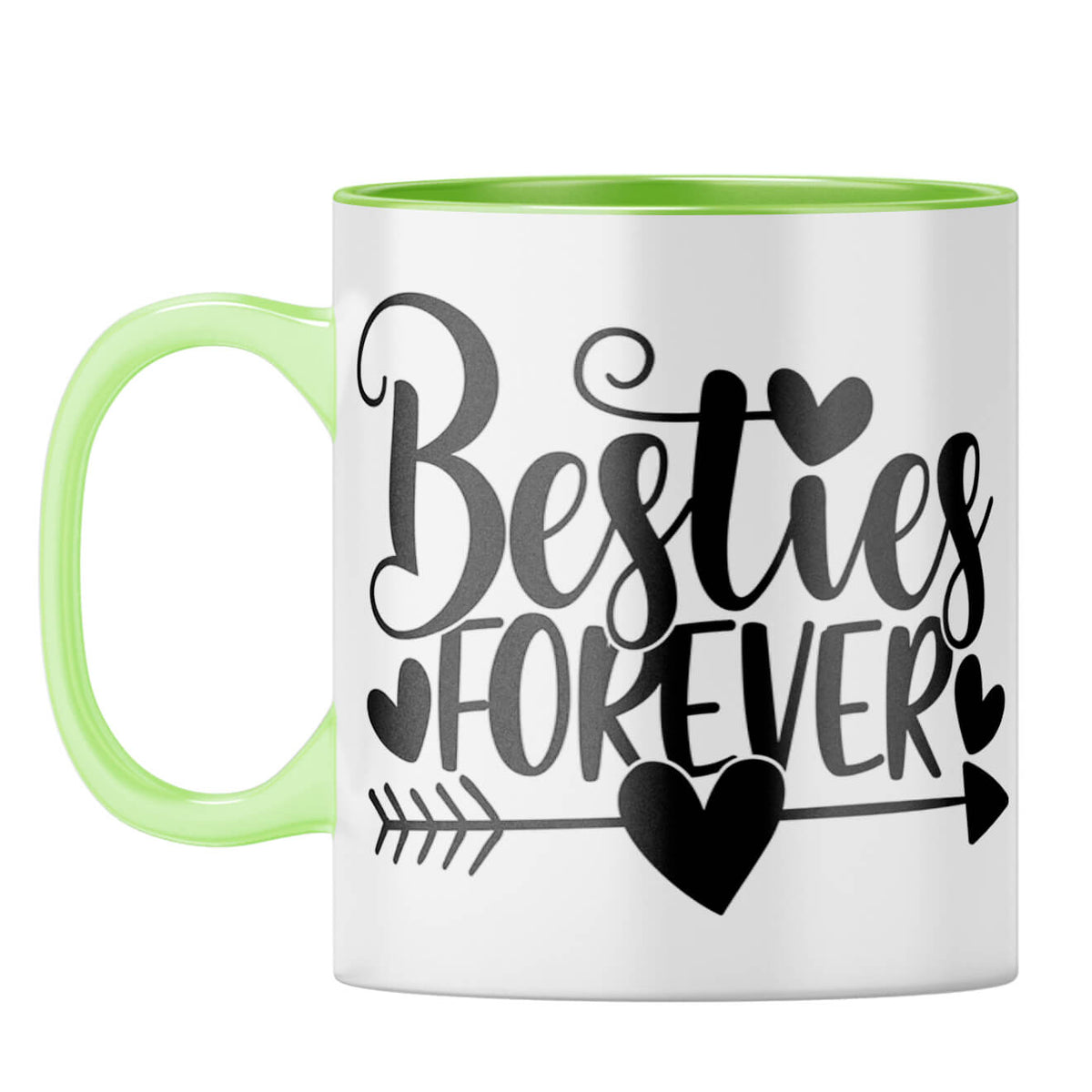 Besties Forever Coffee Mug Light Green