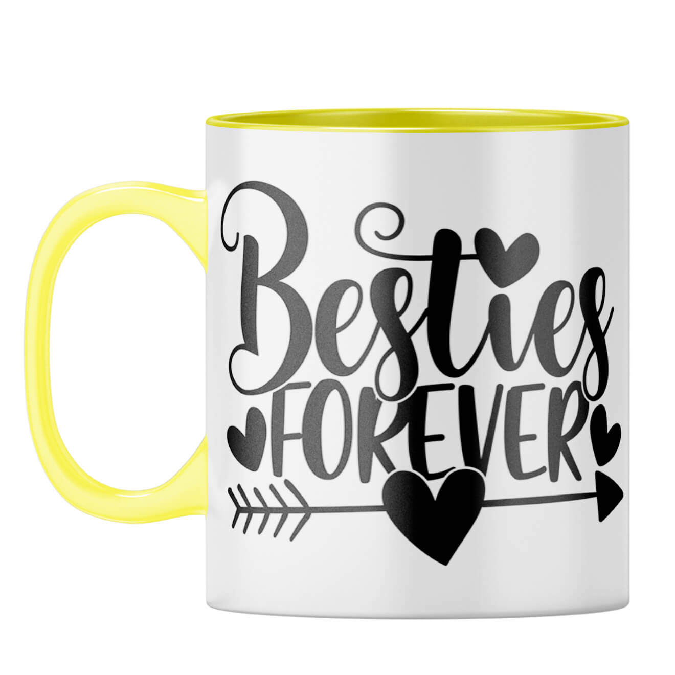 Besties Forever Coffee Mug Yellow