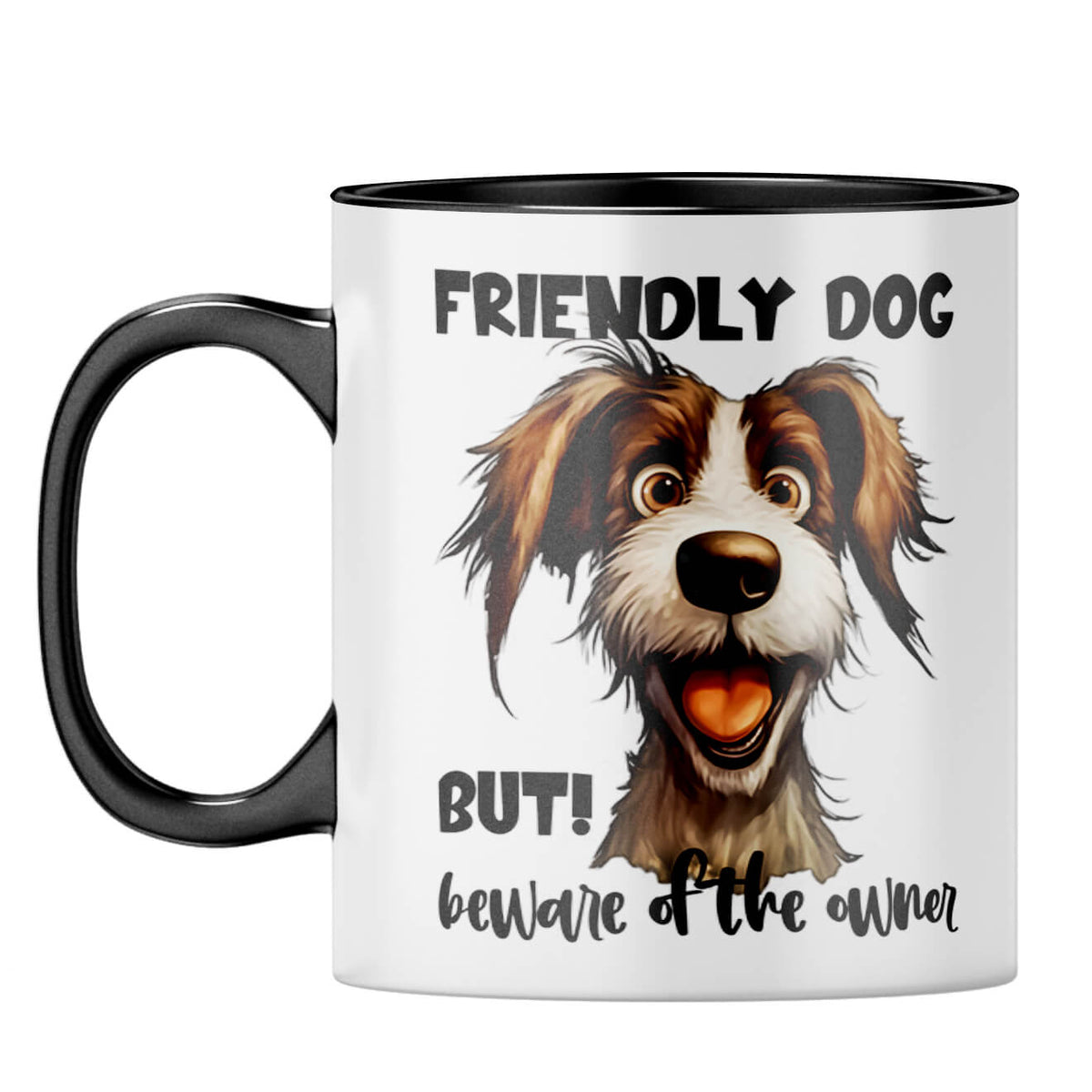 Beware of Owner Coffee Mug Black