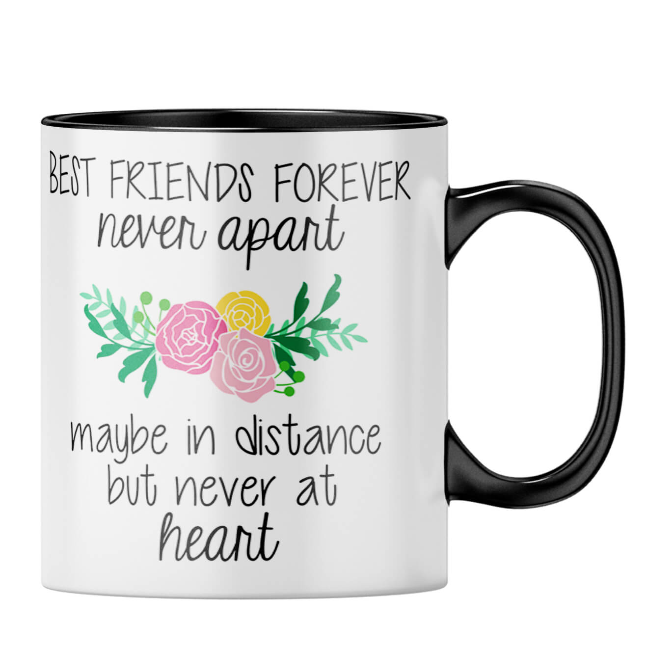 BFF Never Apart Coffee MugC-Black