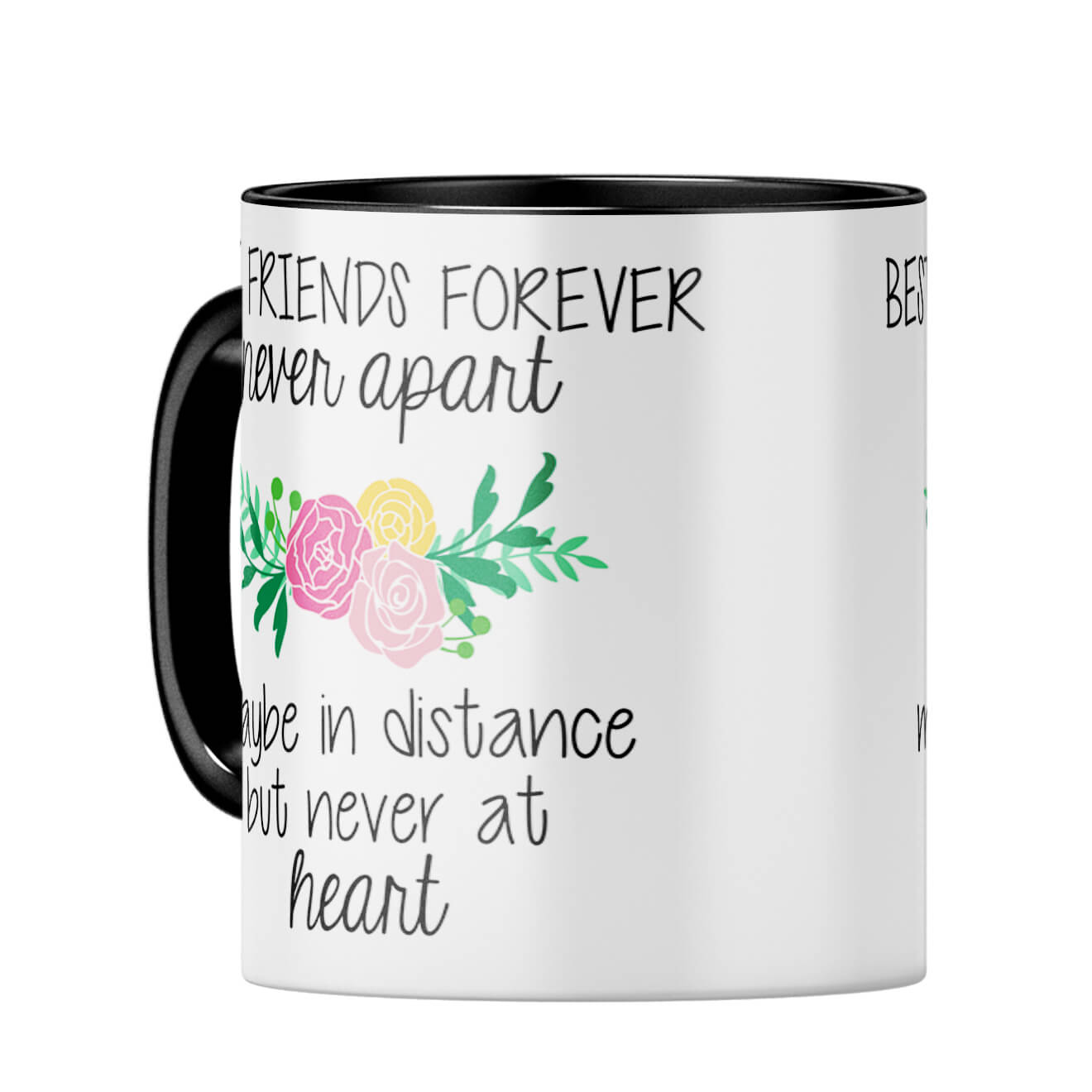 BFF Never Apart Coffee MugC-Black