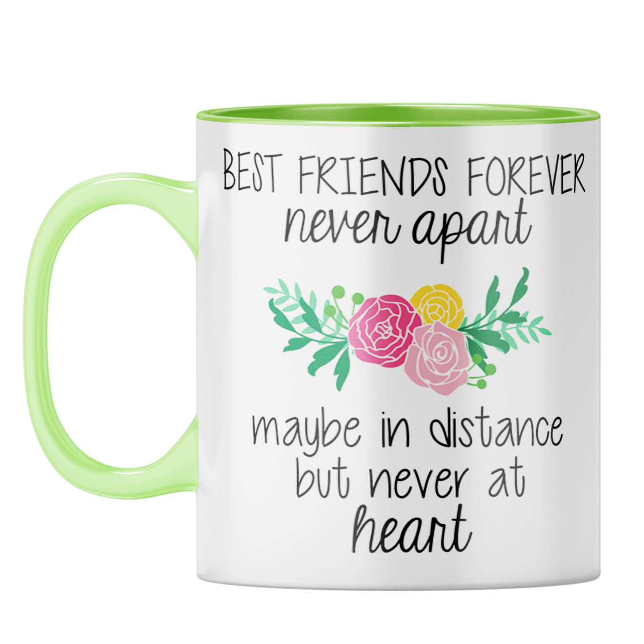 BFF Never Apart Coffee Mug Light Green