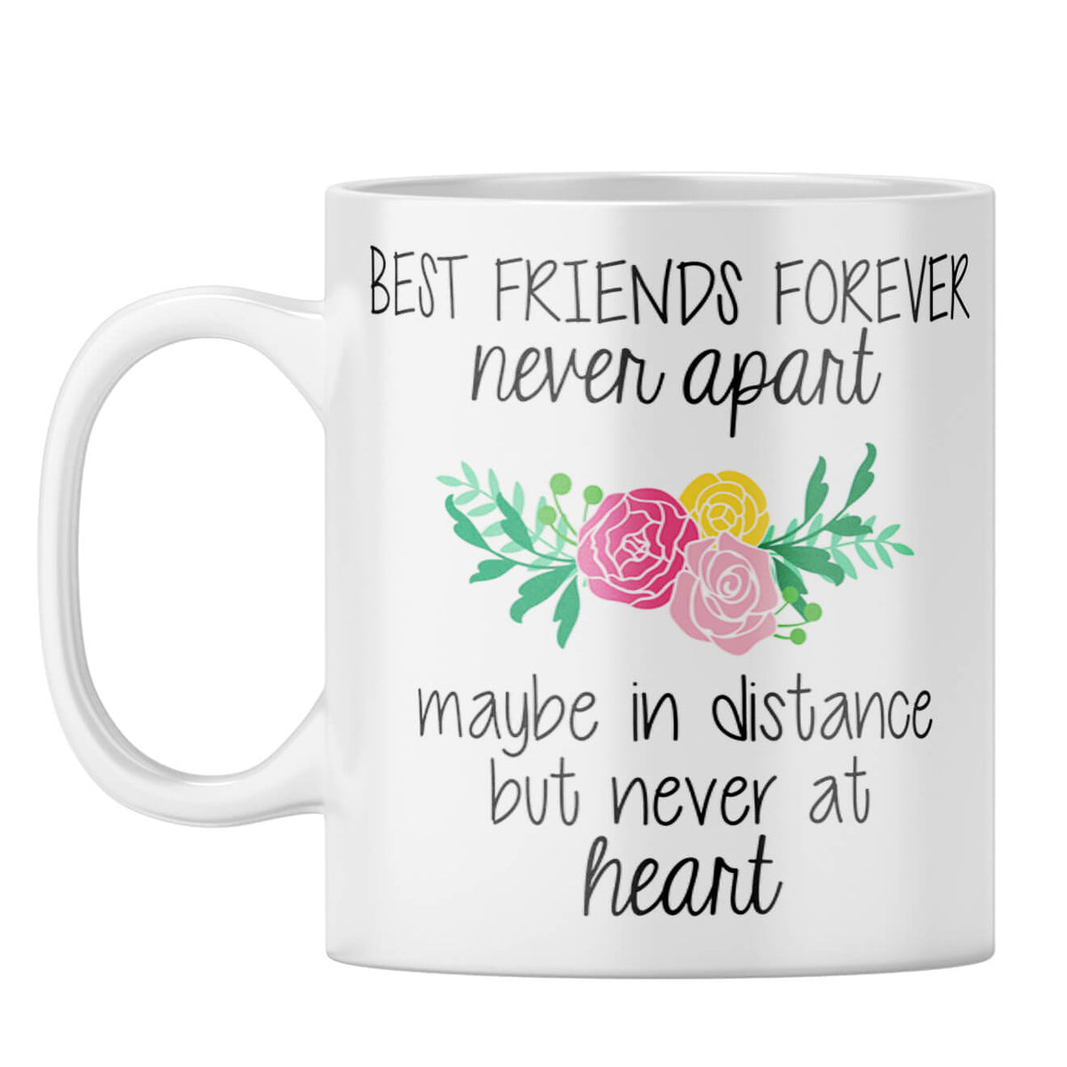 BFF Never Apart Coffee Mug White