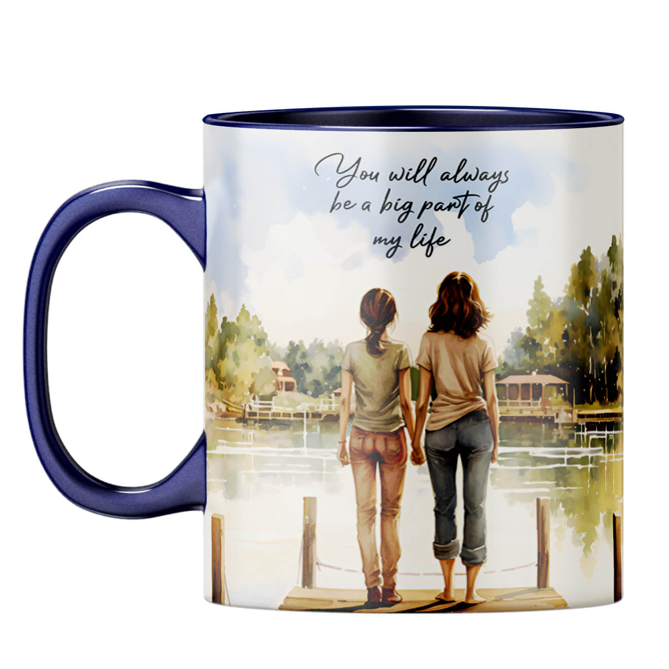 Big Part of My Life Coffee Mug Dark Blue