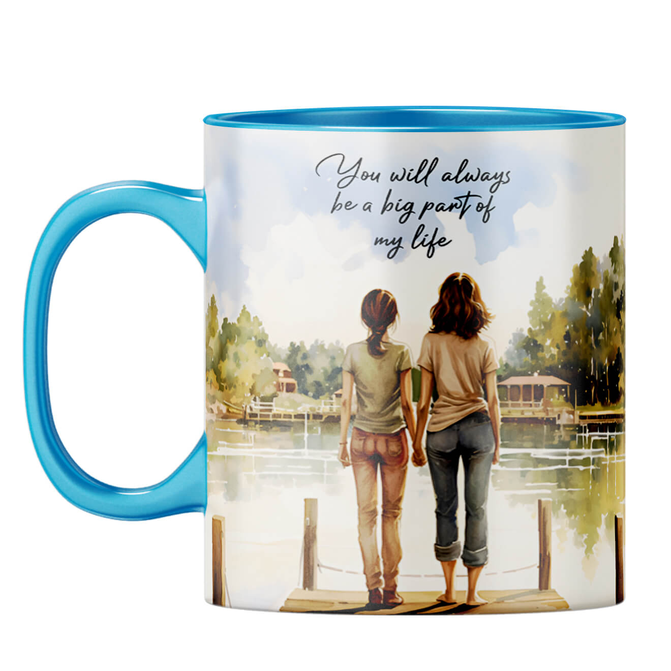 Big Part of My Life Coffee Mug Light Blue