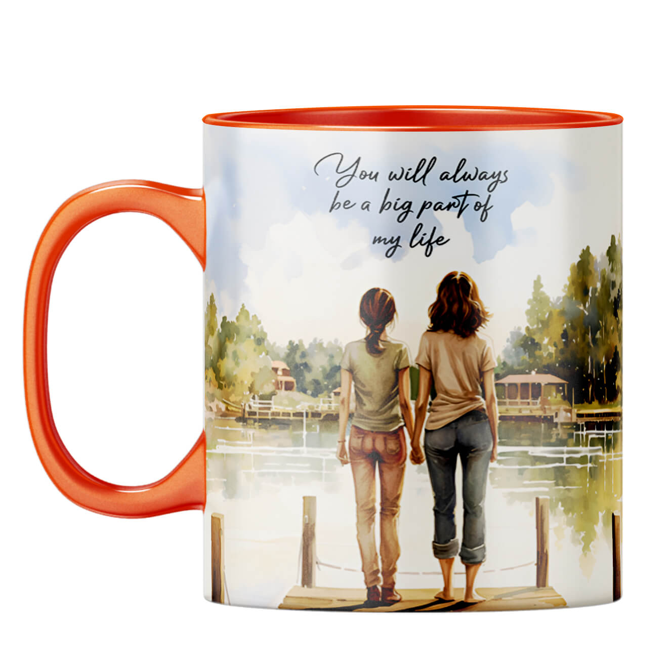 Big Part of My Life Coffee Mug Orange