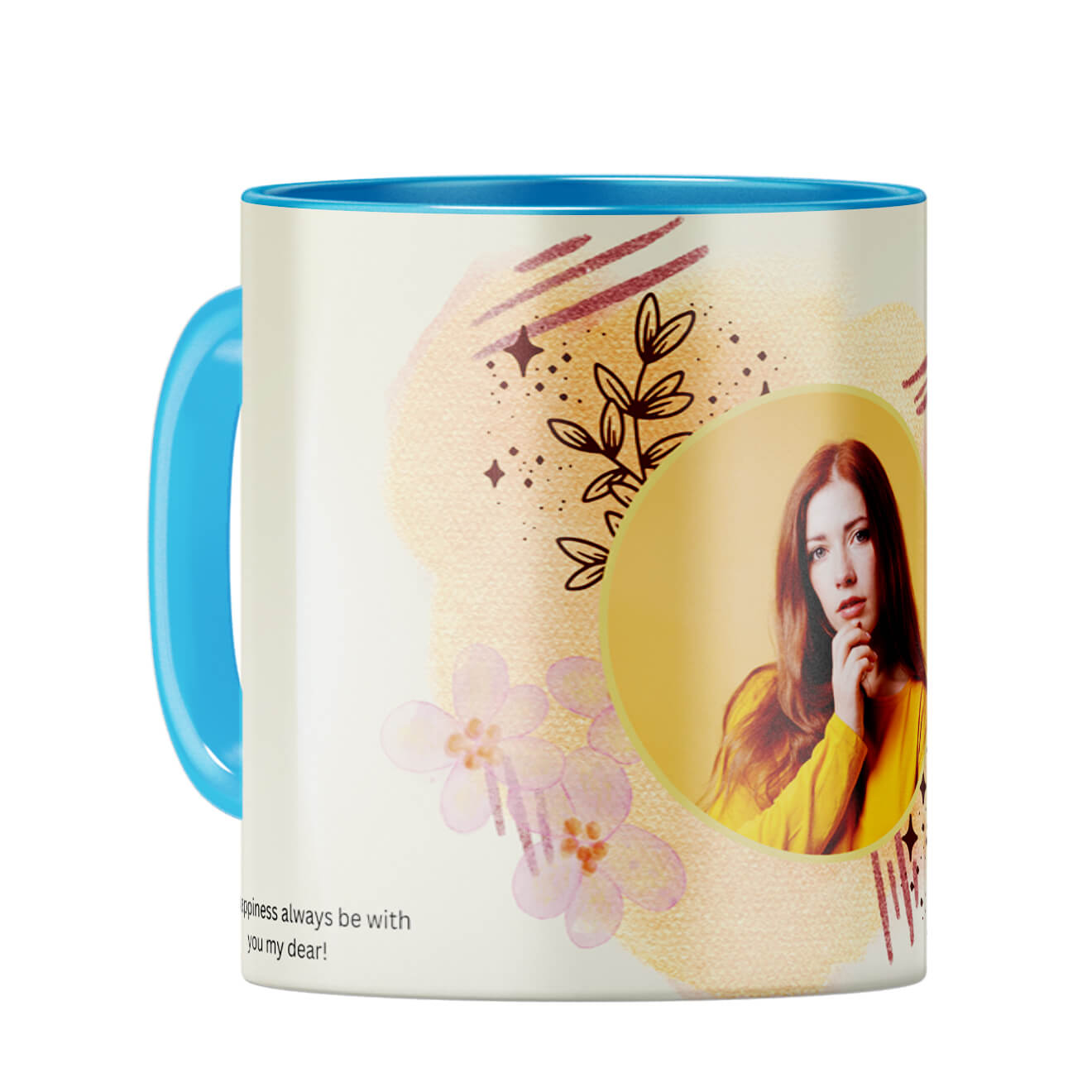 Birthday with You Coffee Mug Light Blue