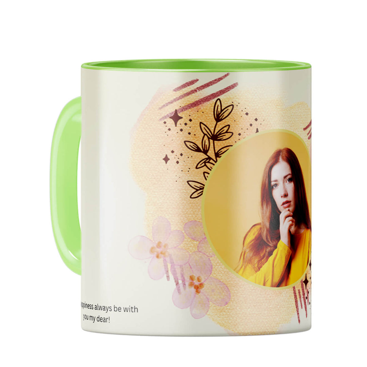 Birthday with You Coffee Mug Light Green
