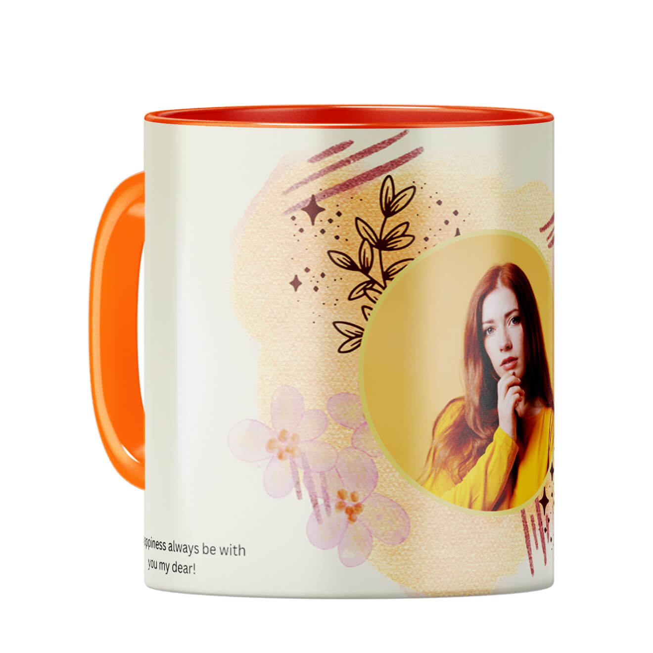 Birthday with You Coffee Mug Orange