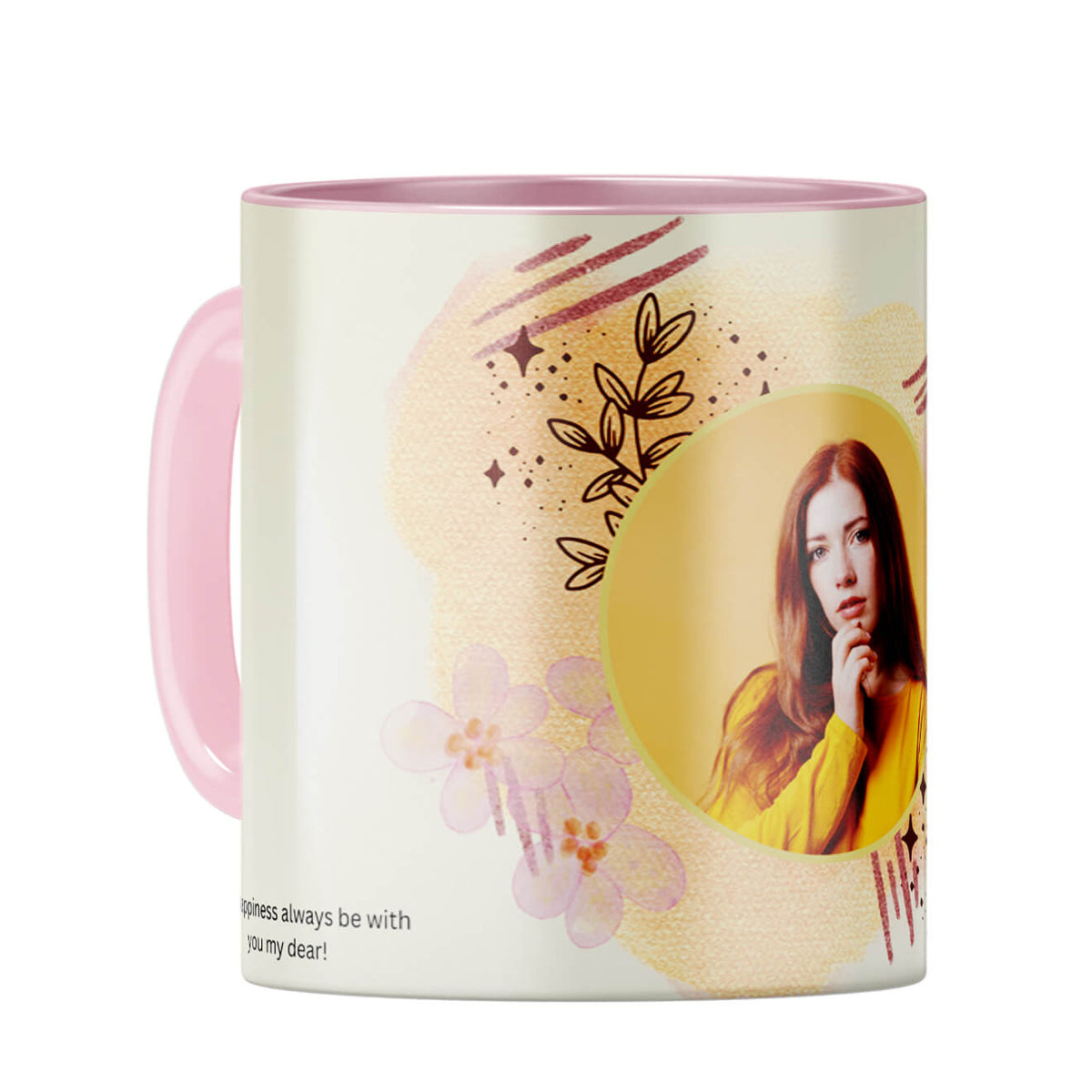 Birthday with You Coffee Mug Pink