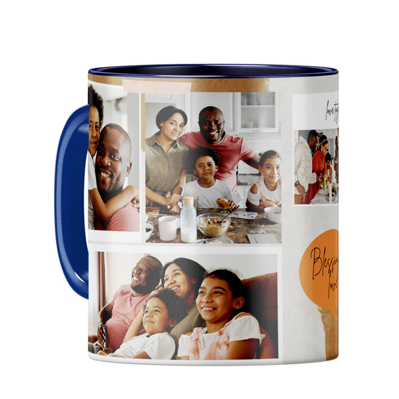 Blessing of Love Coffee Mug Dark Blue