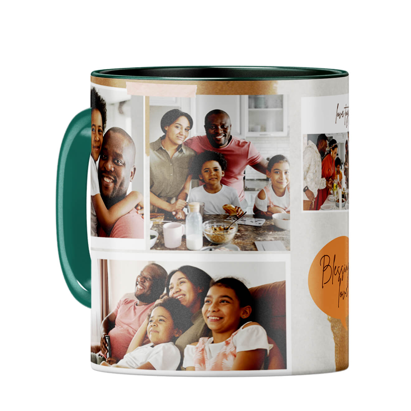 Blessing of Love Coffee Mug Dark Green