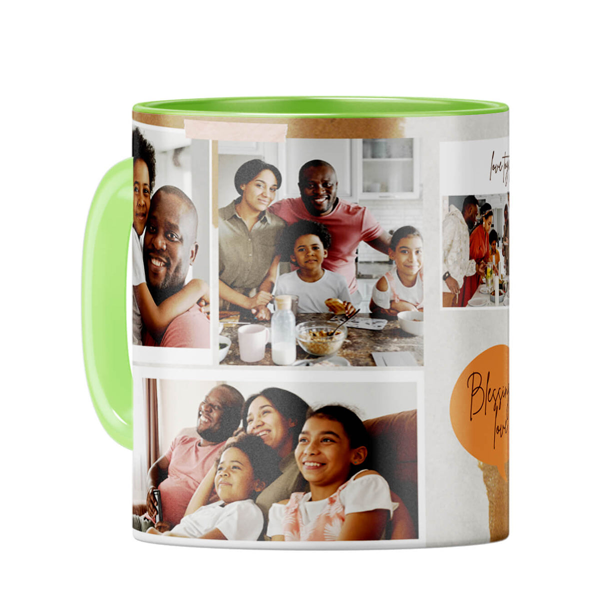 Blessing of Love Coffee Mug Light Green