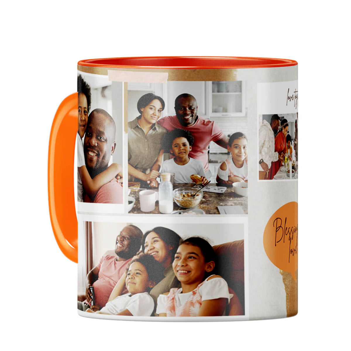 Blessing of Love Coffee Mug Orange