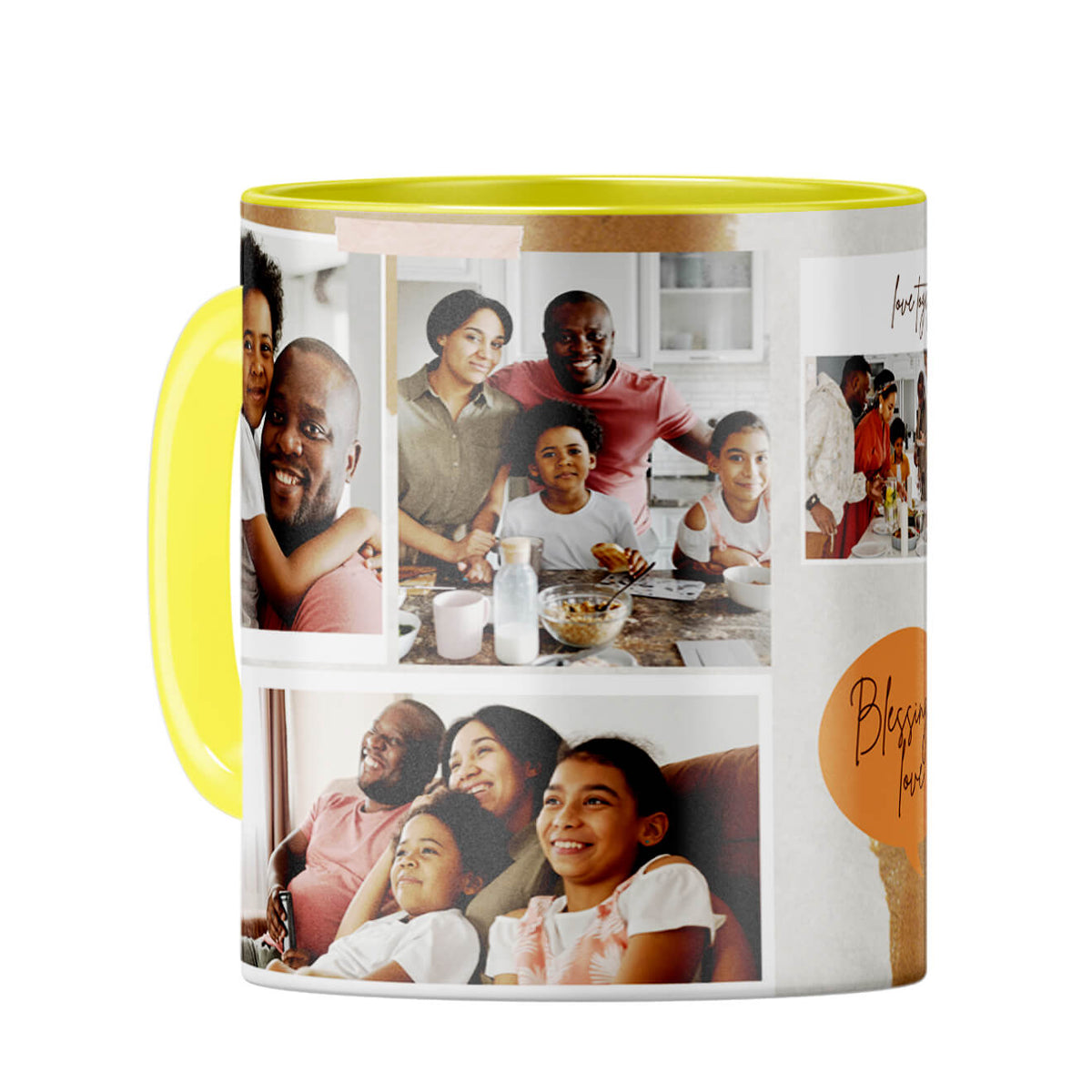 Blessing of Love Coffee Mug Yellow
