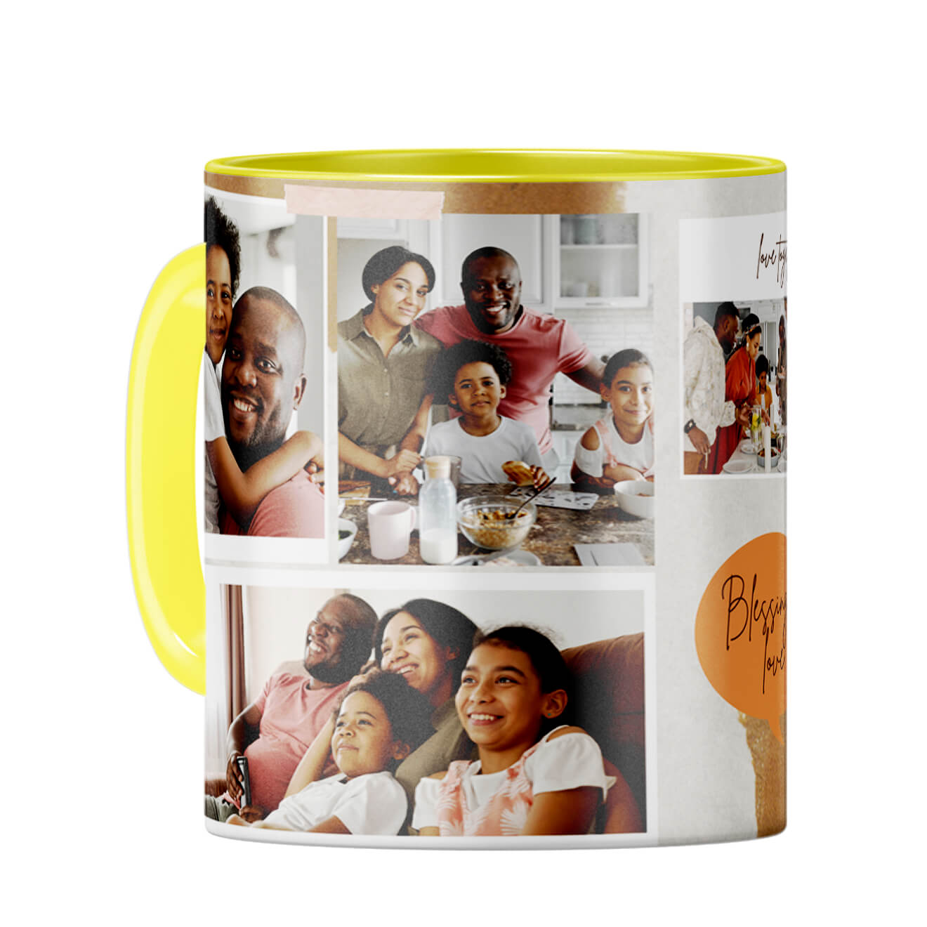 Blessing of Love Coffee Mug Yellow
