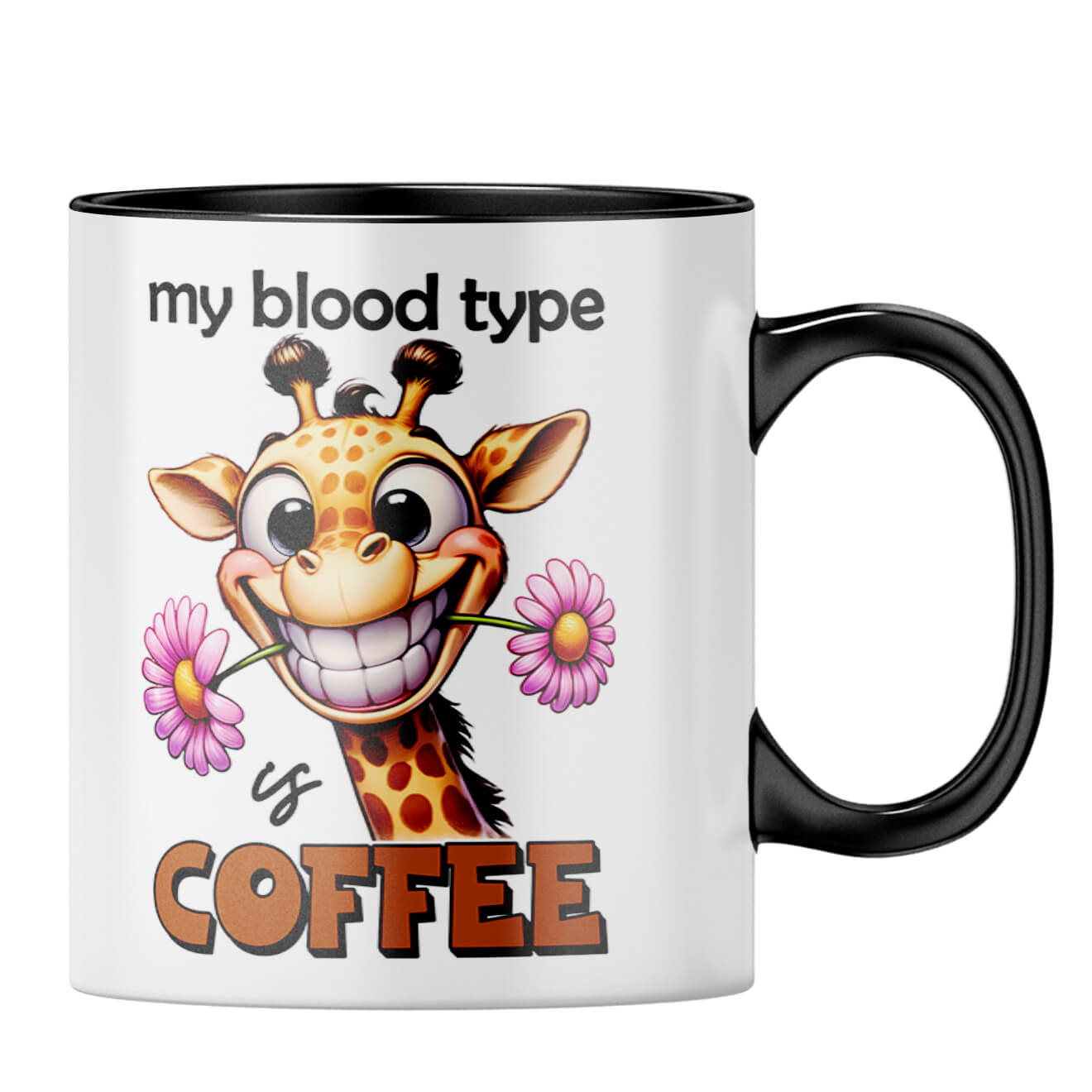 Blood Type is Coffee Coffee MugB-Black
