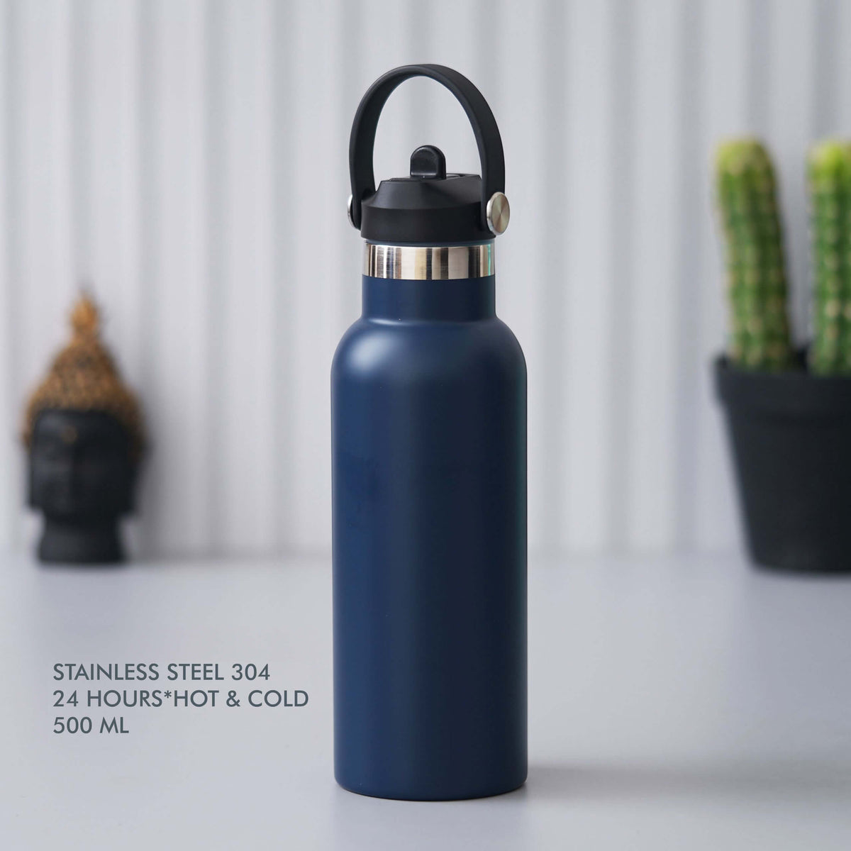 Blue Stainless Steel Bottle - Perfect for Hydration
