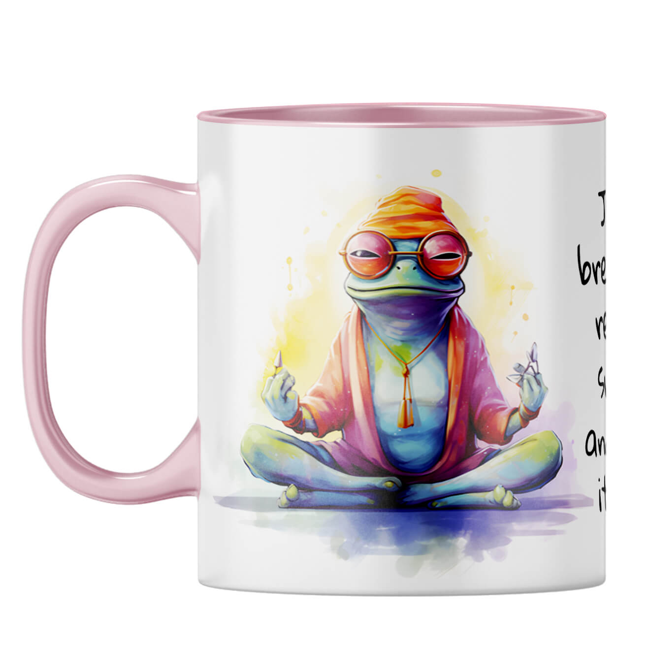 Breathe Smile and Let Go Coffee Mug