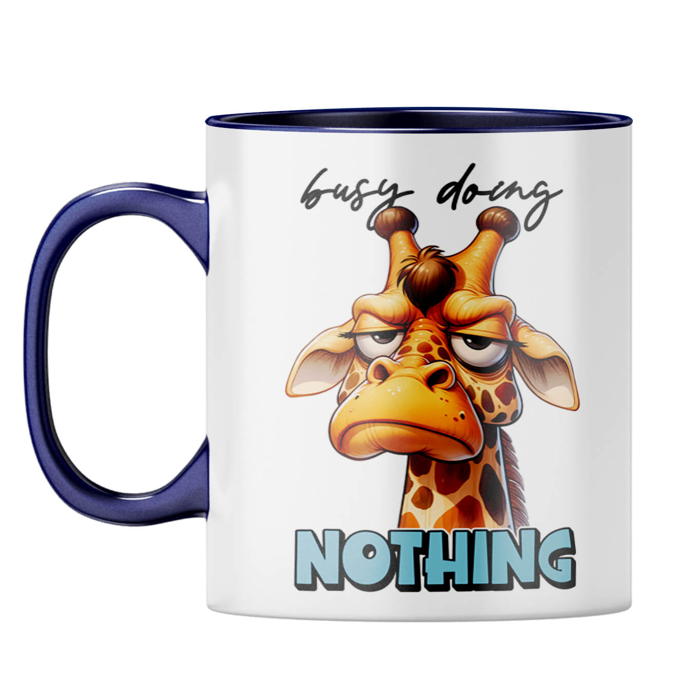 Busy Doing Nothing Coffee Mug Dark Blue