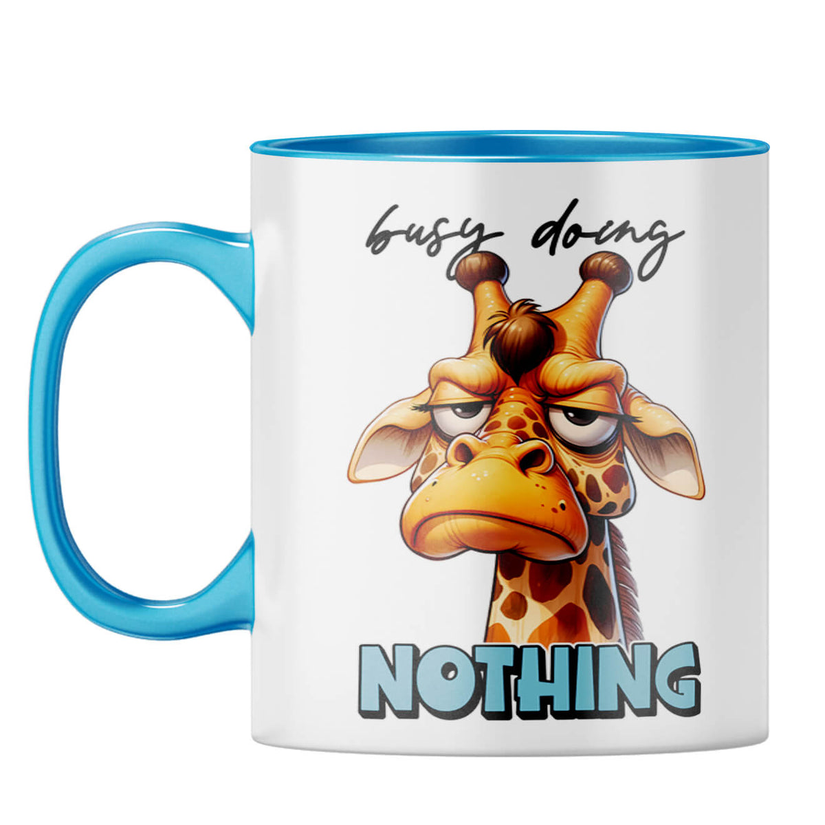 Busy Doing Nothing Coffee Mug Light Blue