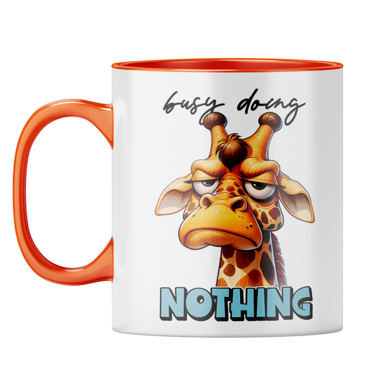 Busy Doing Nothing Coffee Mug Orange