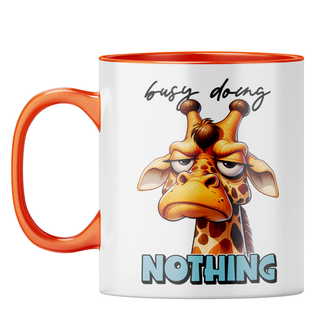 Busy Doing Nothing Coffee Mug Orange