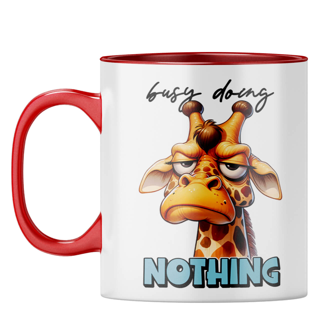 Busy Doing Nothing Coffee Mug Red