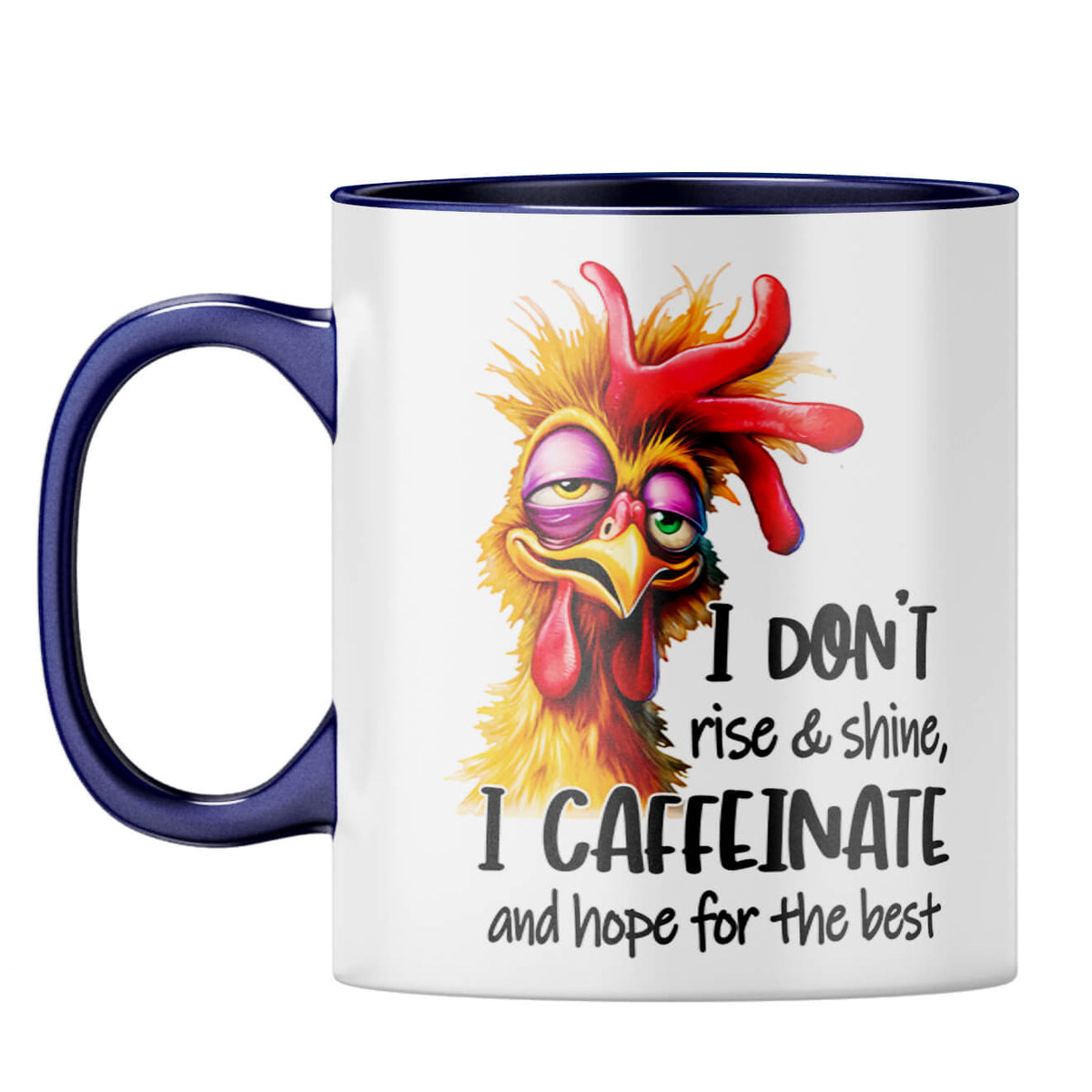 Caffeinate Coffee Mug Dark Blue