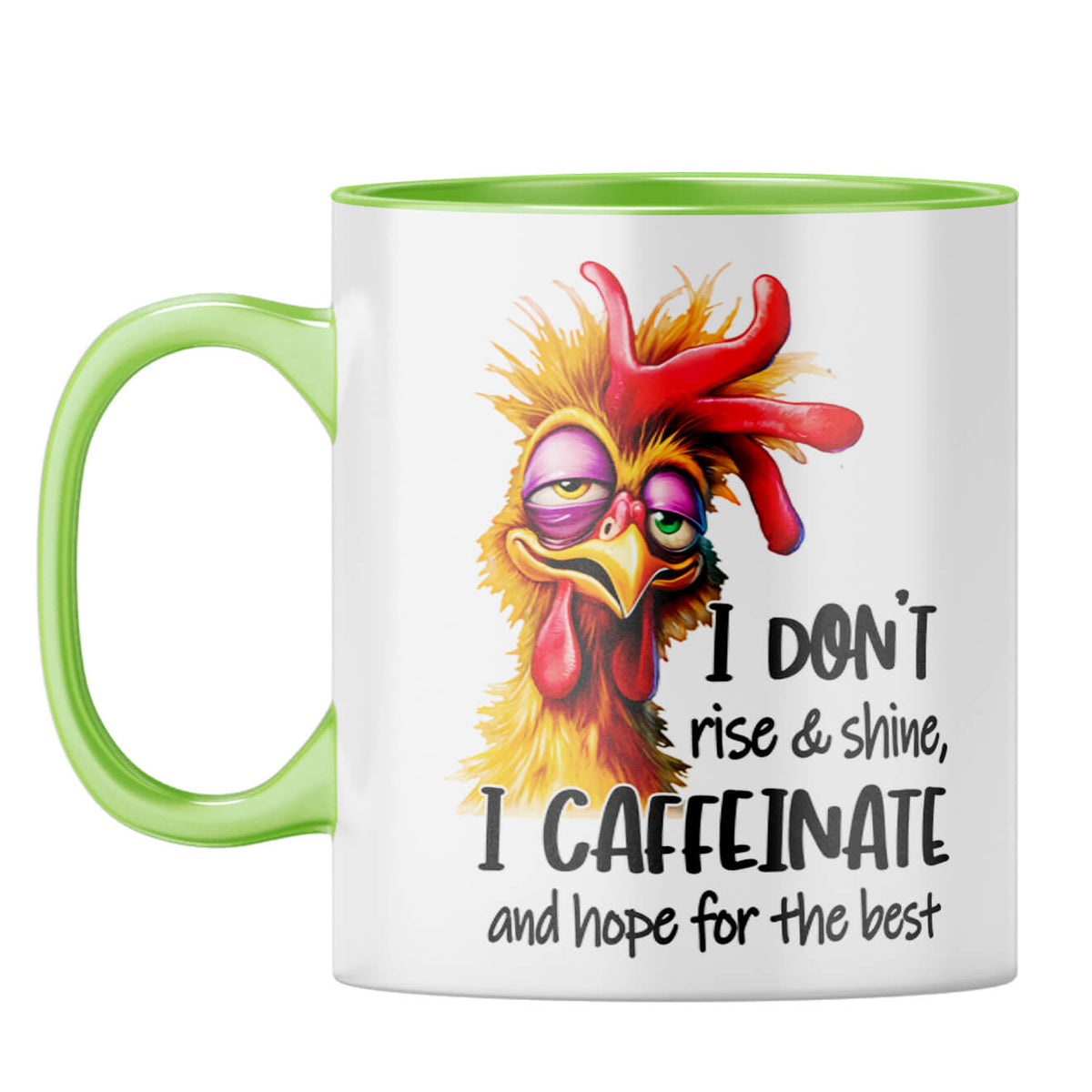 Caffeinate Coffee Mug Light Green