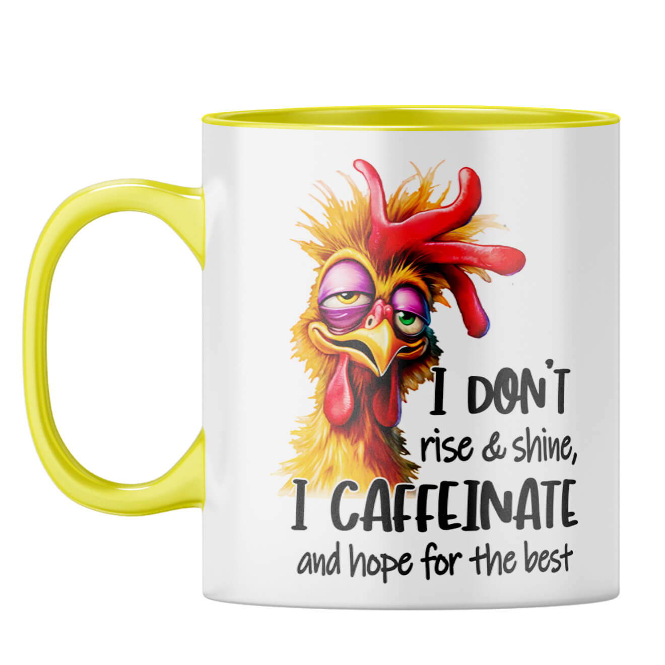 Caffeinate Coffee Mug Yellow