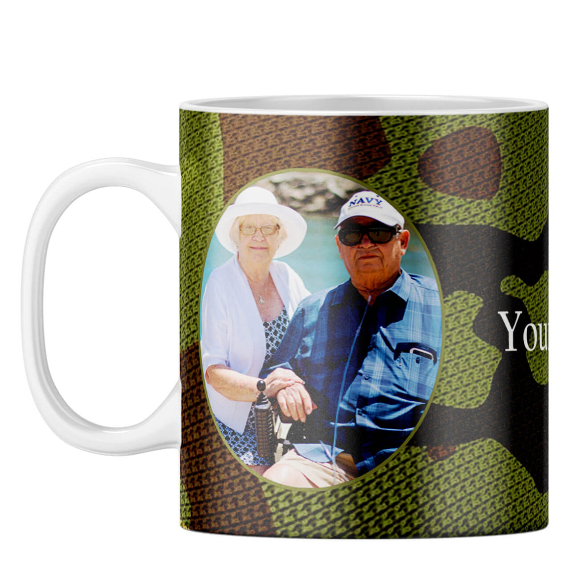 Camouflage Photo Coffee Mug White