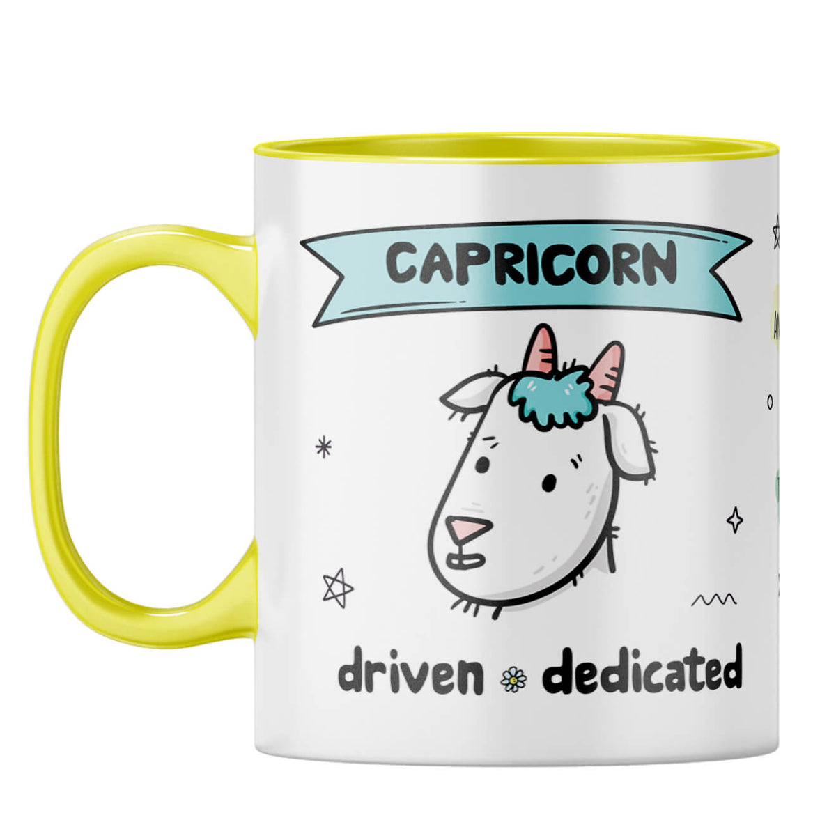 Capricorn Coffee Mug Yellow
