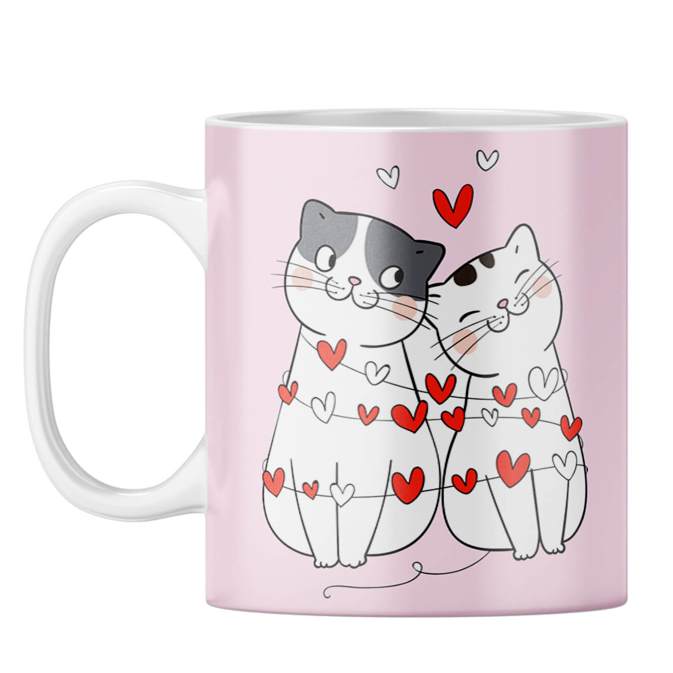 Catty Love Coffee Mug White