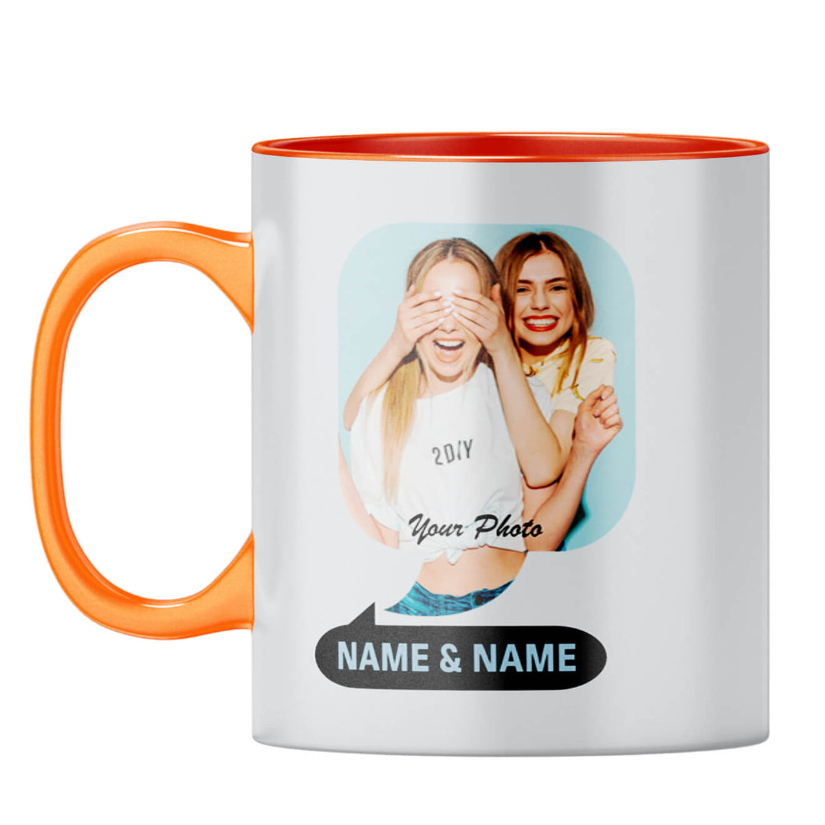 Chatty Photo Coffee Mug Orange