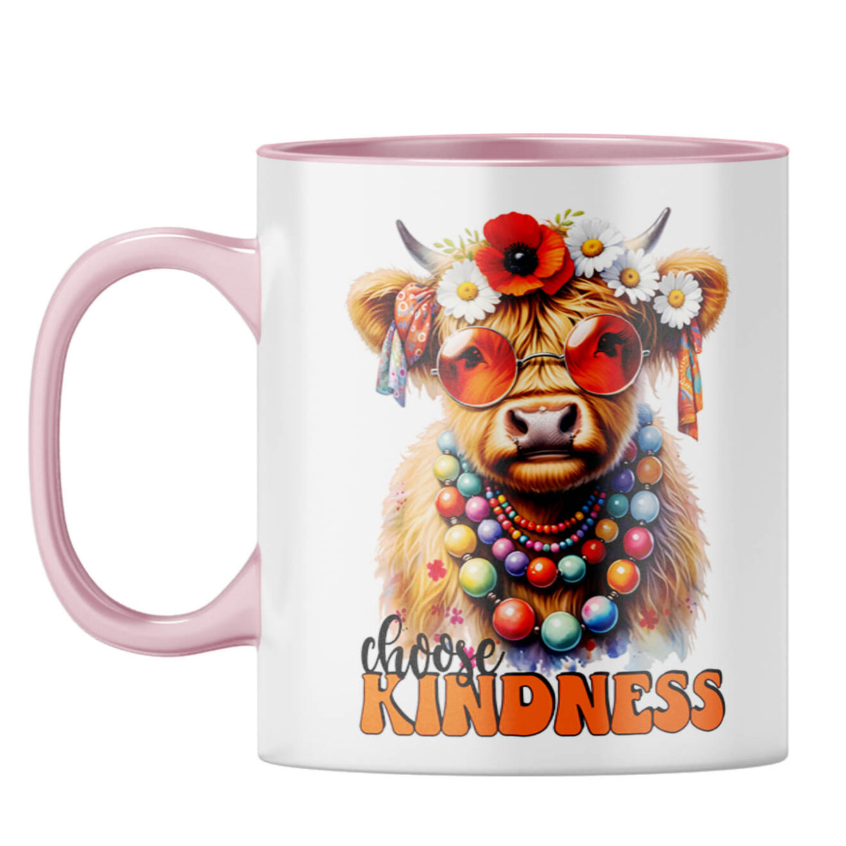 Choose Kindness Coffee Mug Pink