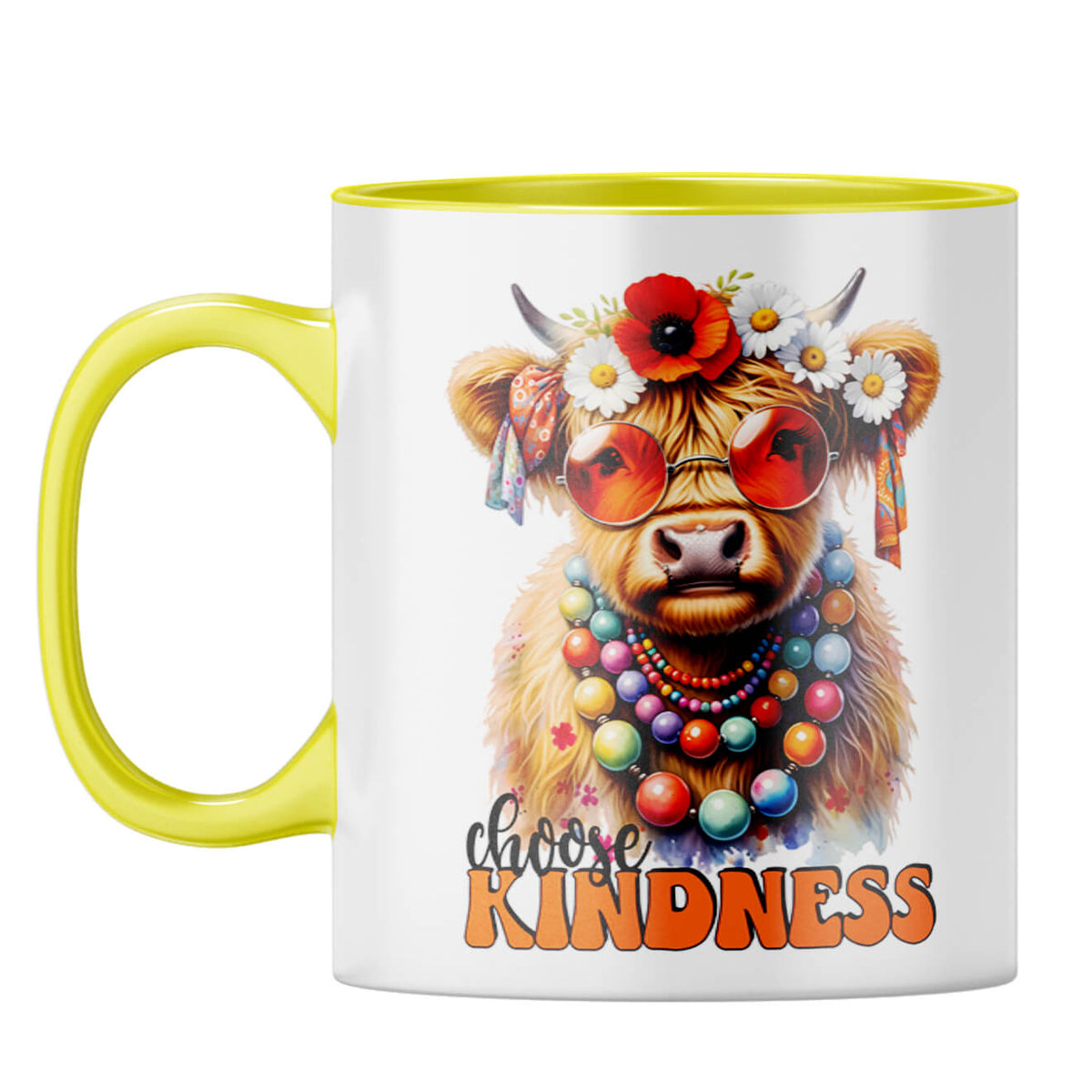 Choose Kindness Coffee Mug Yellow
